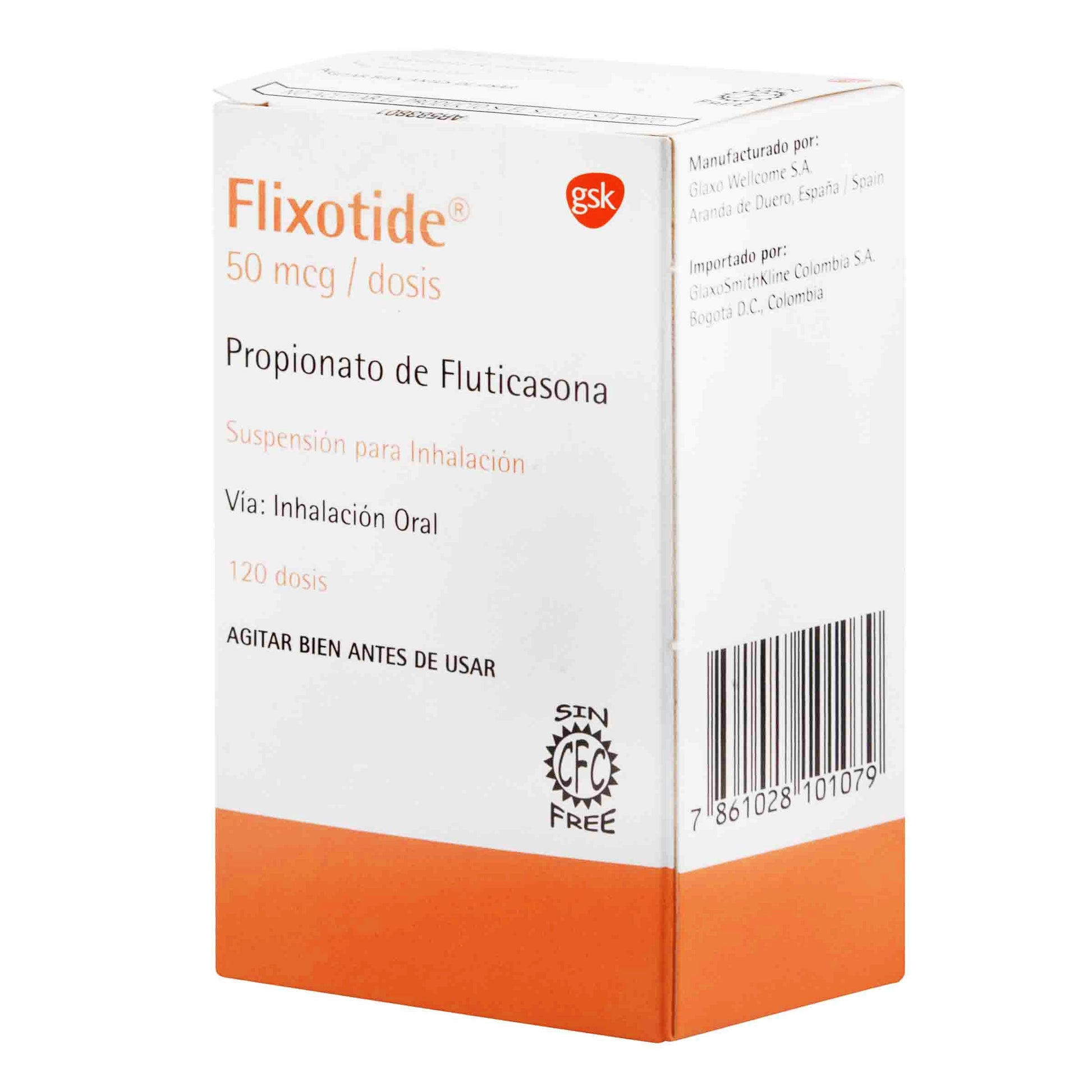 Flixotide InhaladorD.50 mcg 120 Dos.osp