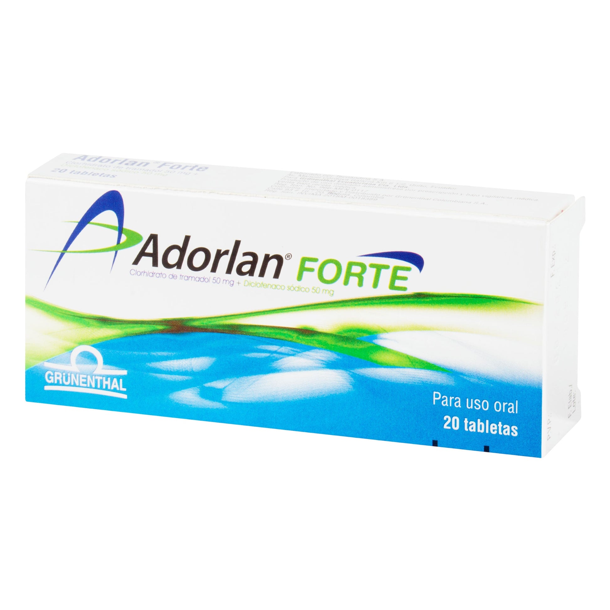 Adorlan Forte 20 Tabletas