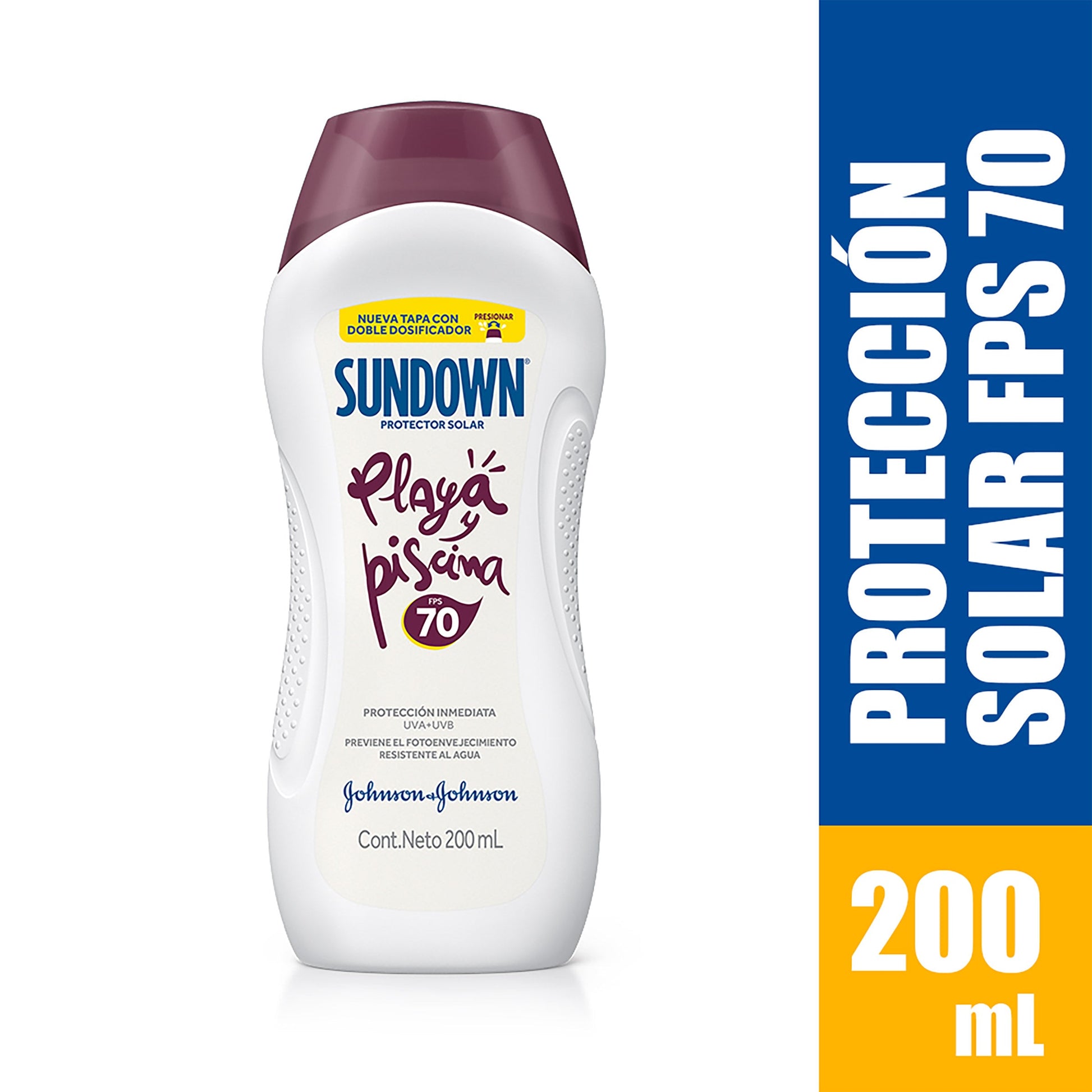 Bloqueador.SUNDO Fps 70 Playa Y Piscina 200 ml