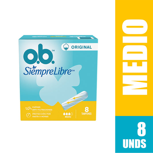 Tampon Ob.medio X 8 Unidad