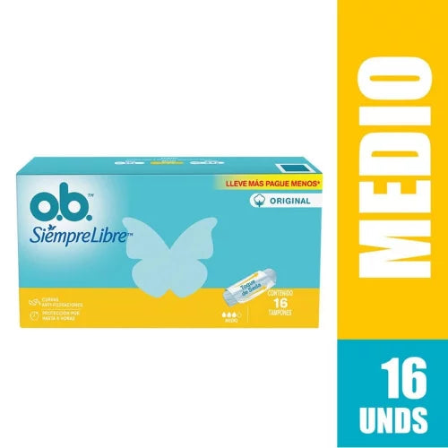 Tampon Ob.medio X 16 Unidad