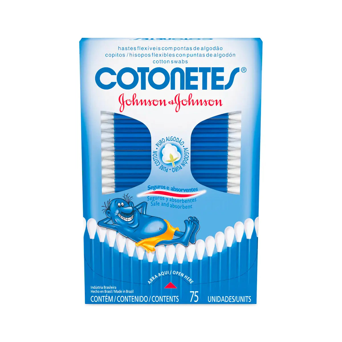 Copitos Cotonetes Jj Pack 75 Uds