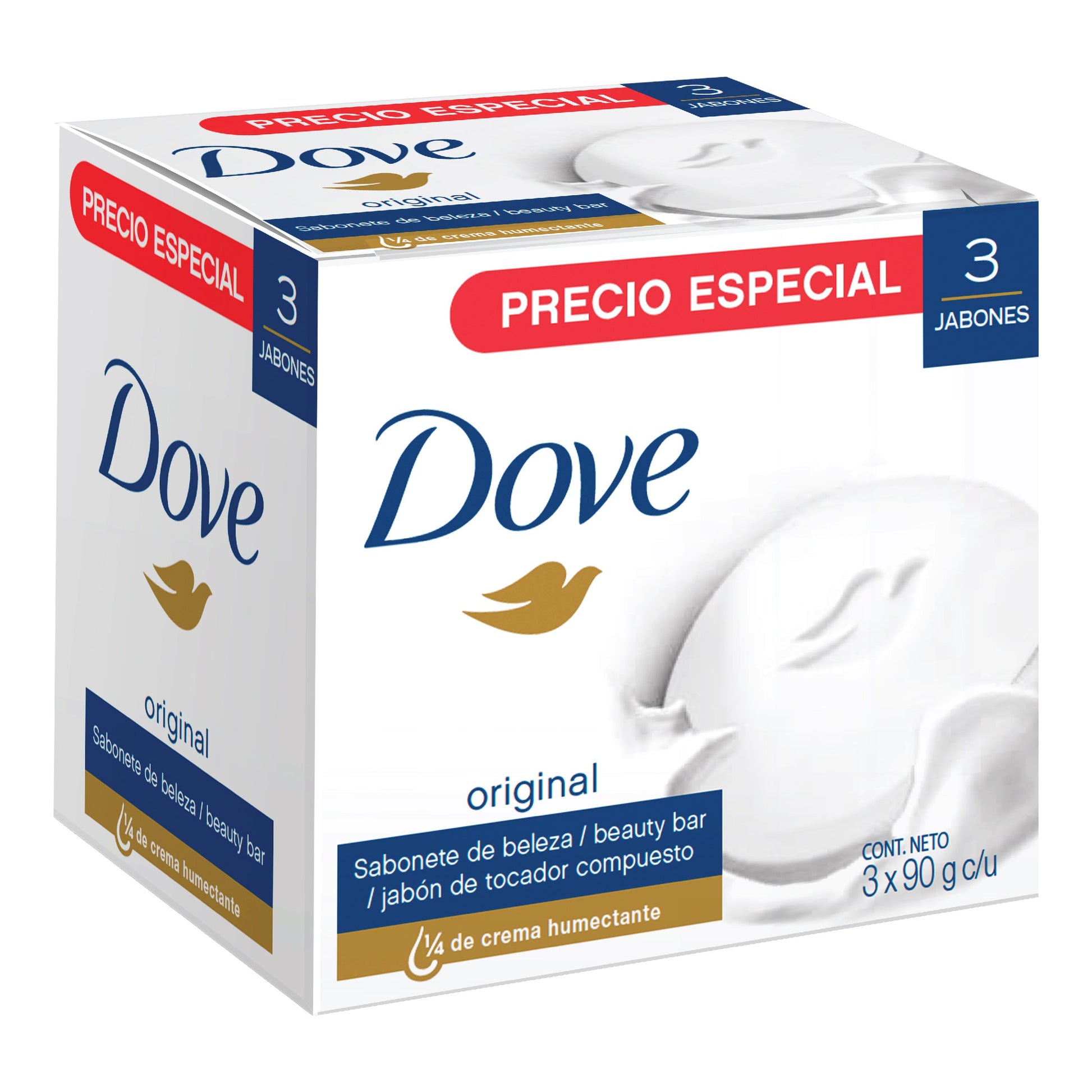 3 Jabón.DOVE Blanco