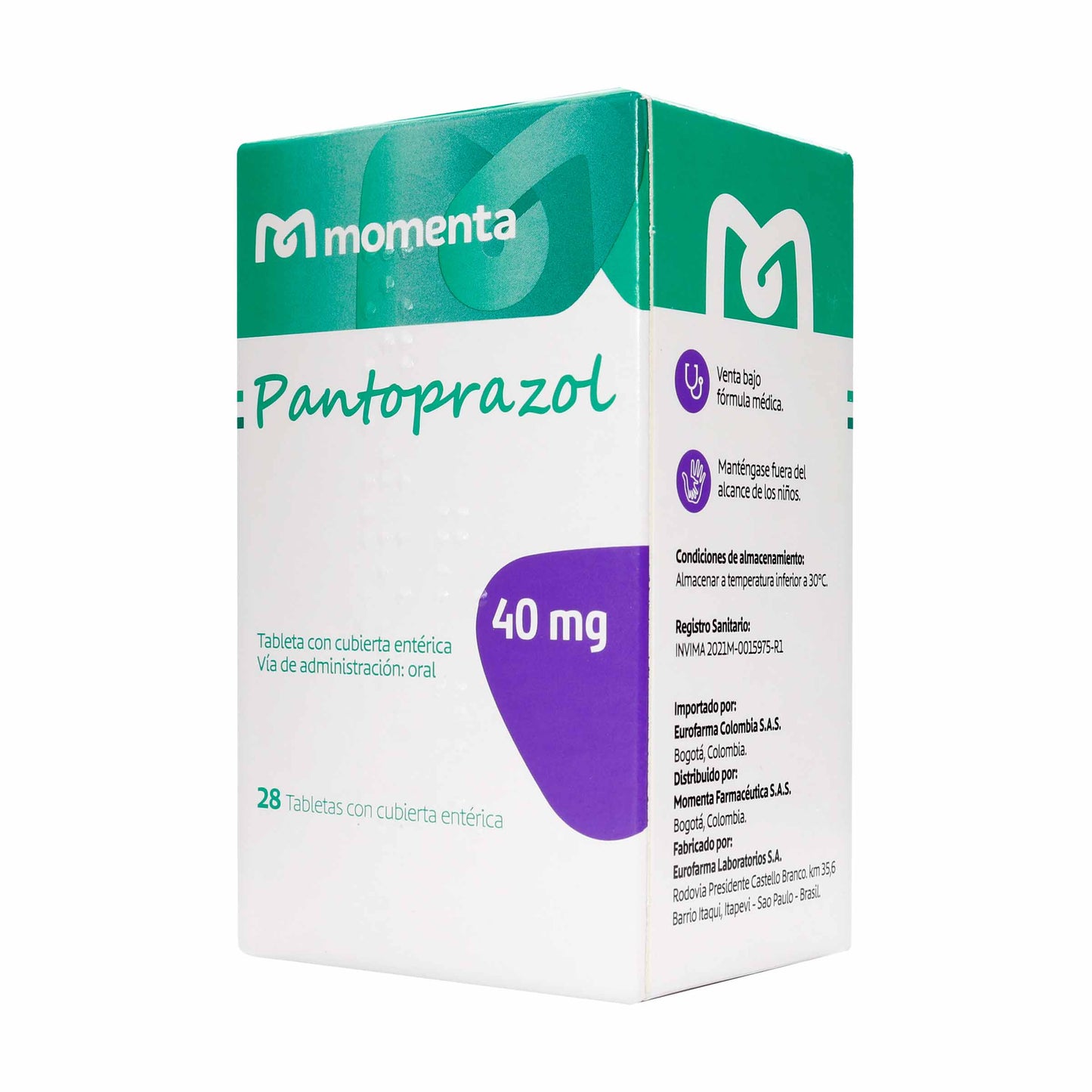 Pantoprazol 40 mg 28 Tbs Momenta gF