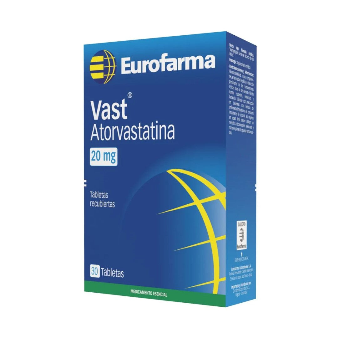 Vast 20 mg 30 Tabletas