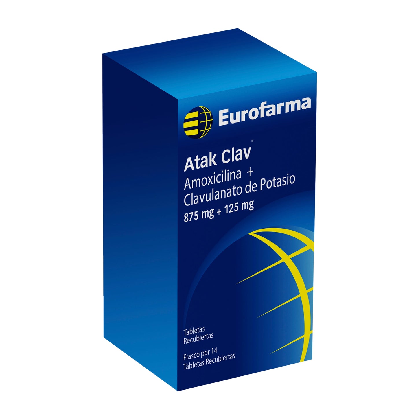 Atak Clav 875 mg 14 Tabletas(3%+)