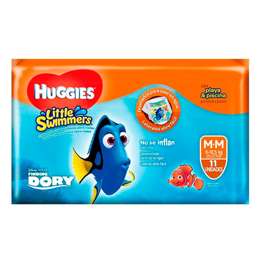 Pan. Banano Huggies. Little Swimers Mx 1