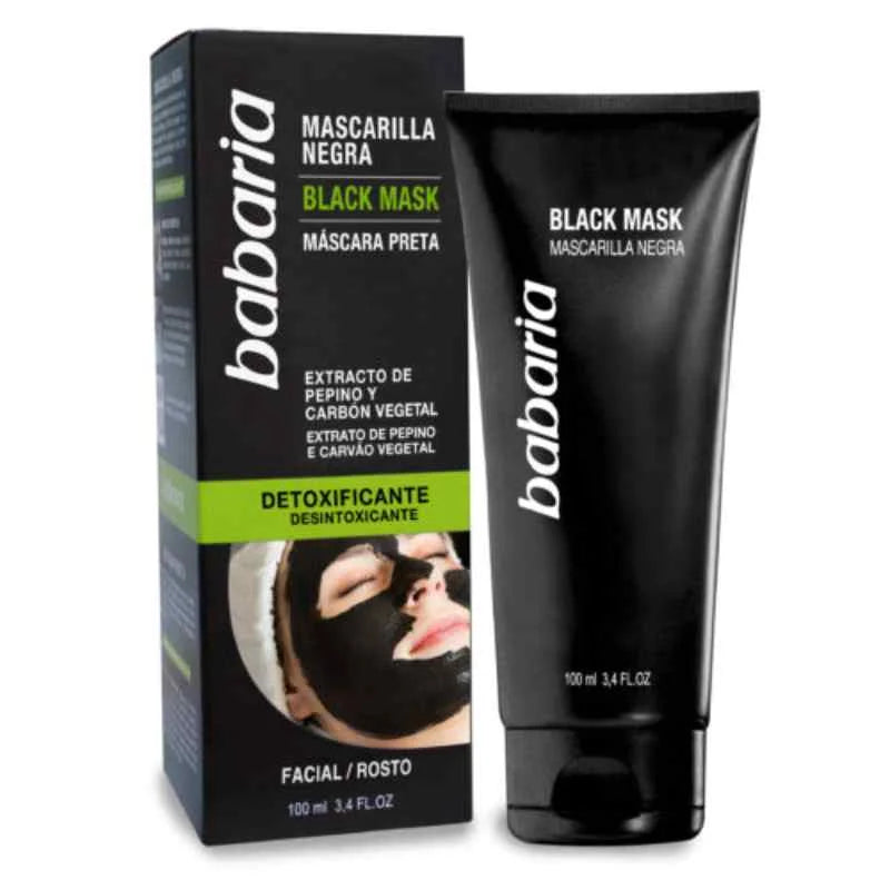 Mascarilla Babaria Negra Extr.veg.100 ml