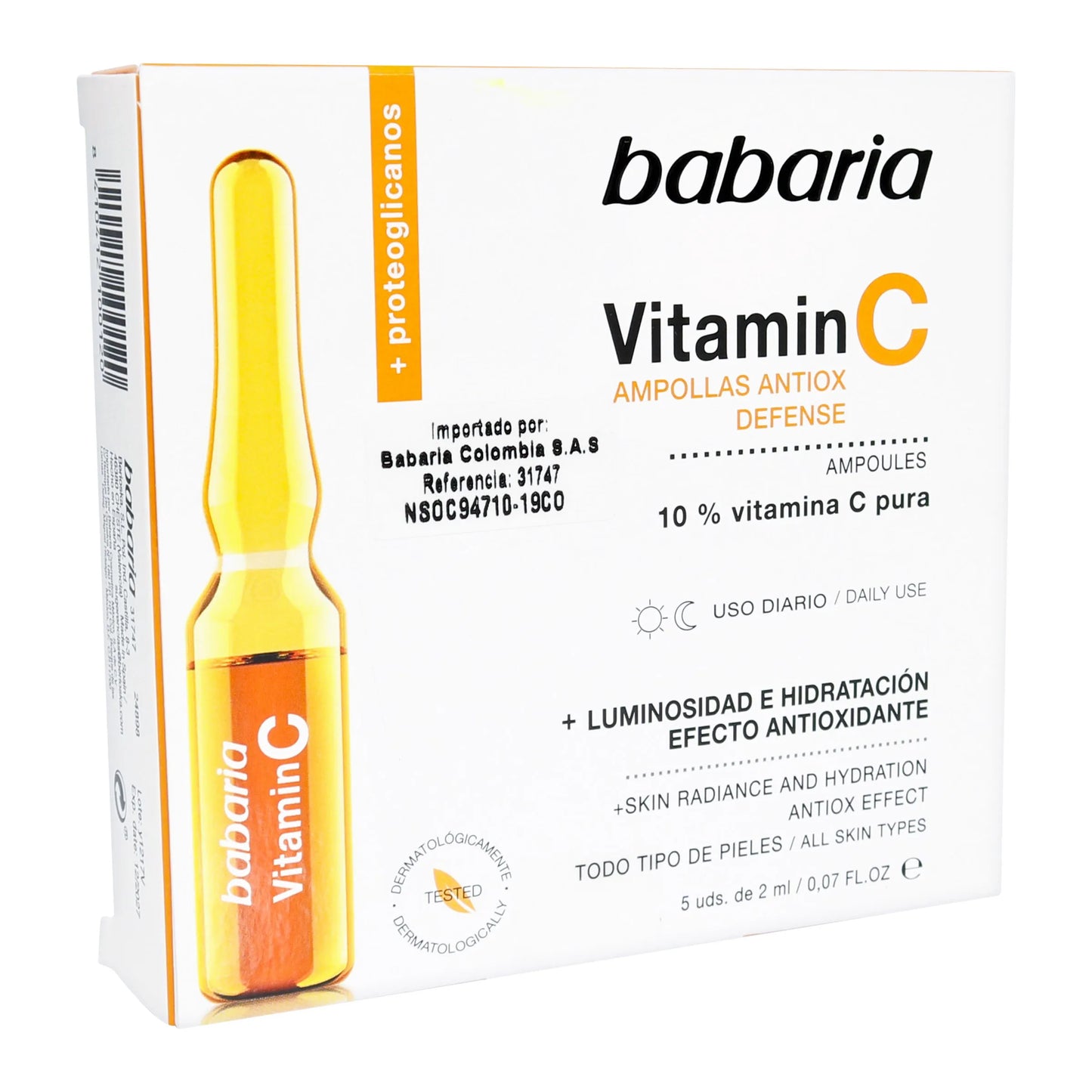 Ampolla Facial Vit.C Babaria 2 ml 5 Uds
