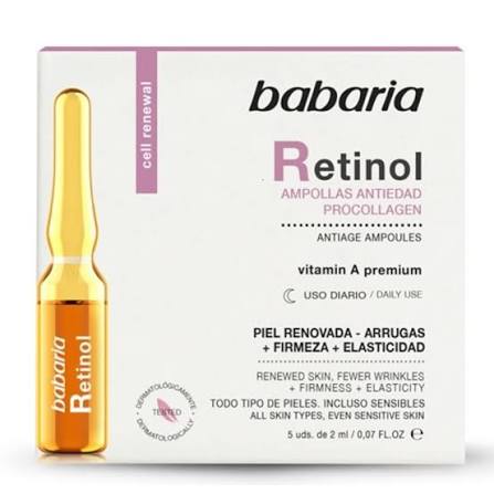 Babaria Ampollas Retinol 10 ml 5 Unidades
