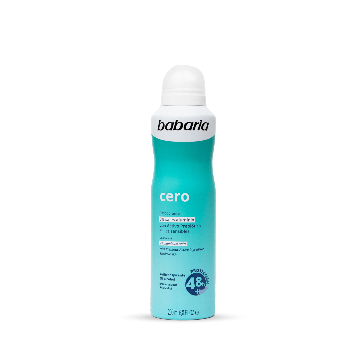 Desodorante spray Babaria Cero Prebiotico 200 ml