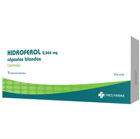 Hidroferol 0.266 mg 3 Cápsula.BLANDA