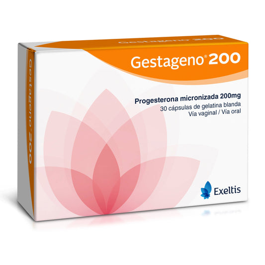 gESTAGENO 200 mg 30 Cápsula (a)(3%+)(pae)