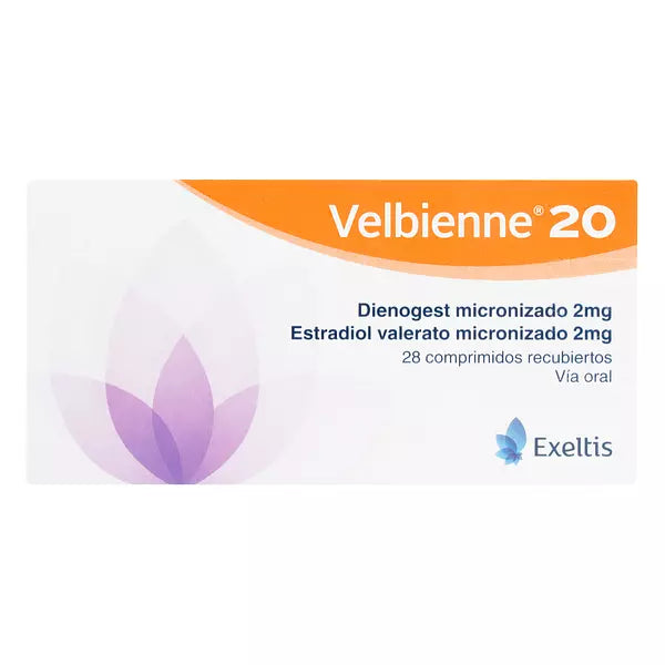 Velbienne 20 2 Miligramos 28 Comprimidos