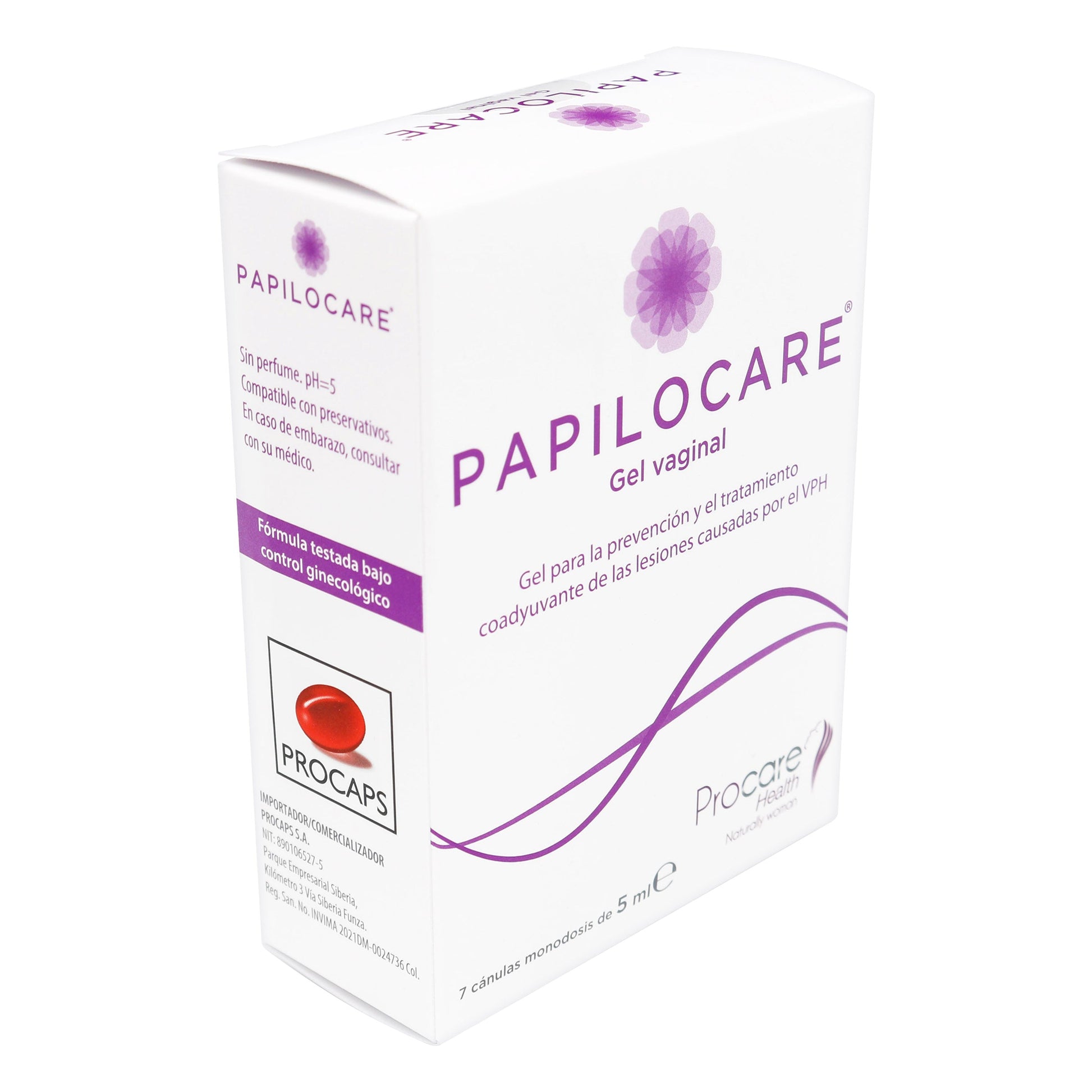 Papilocare Gel Vaginal 7 Canulas 5 ml Pc