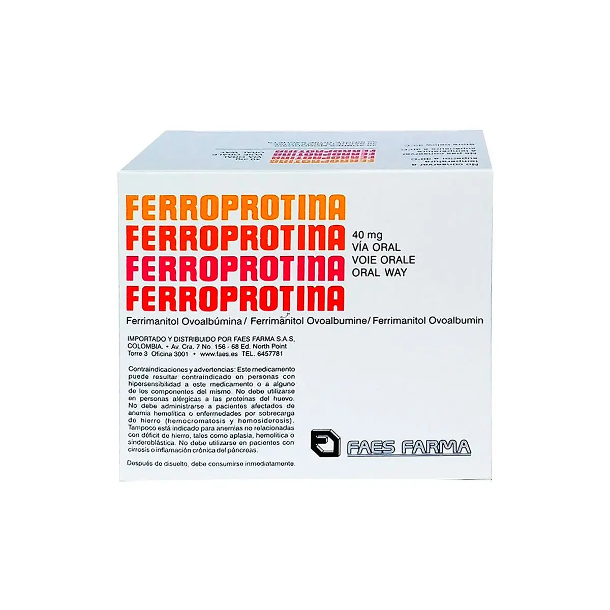Ferroprotina 40 mg 30 Sbs (3%+)(pae)