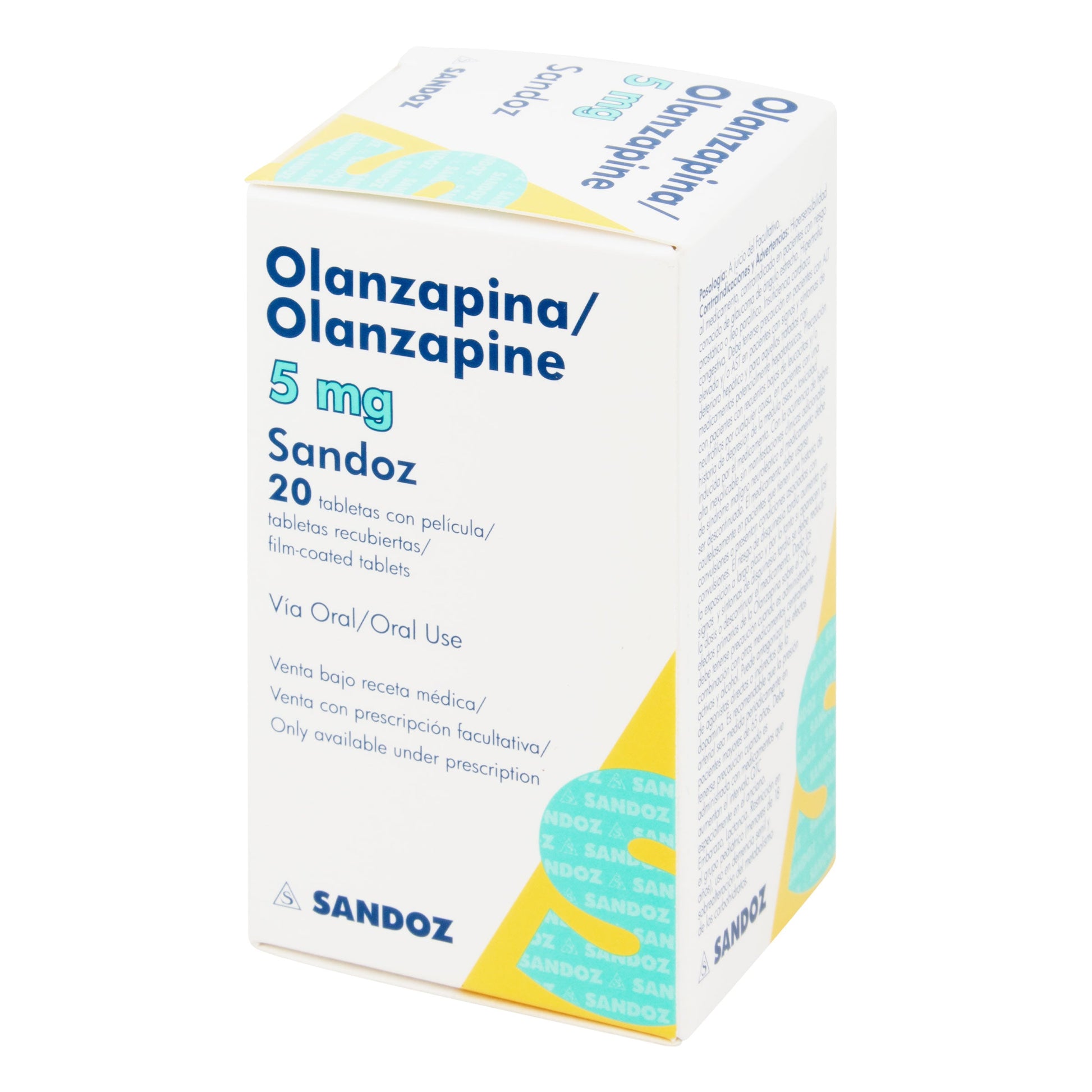 Olanzapina 5 mg 20 Tabletas Sz