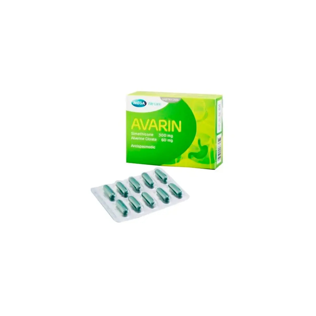 Avarin 300 mg/60 mg 10 Cápsulas