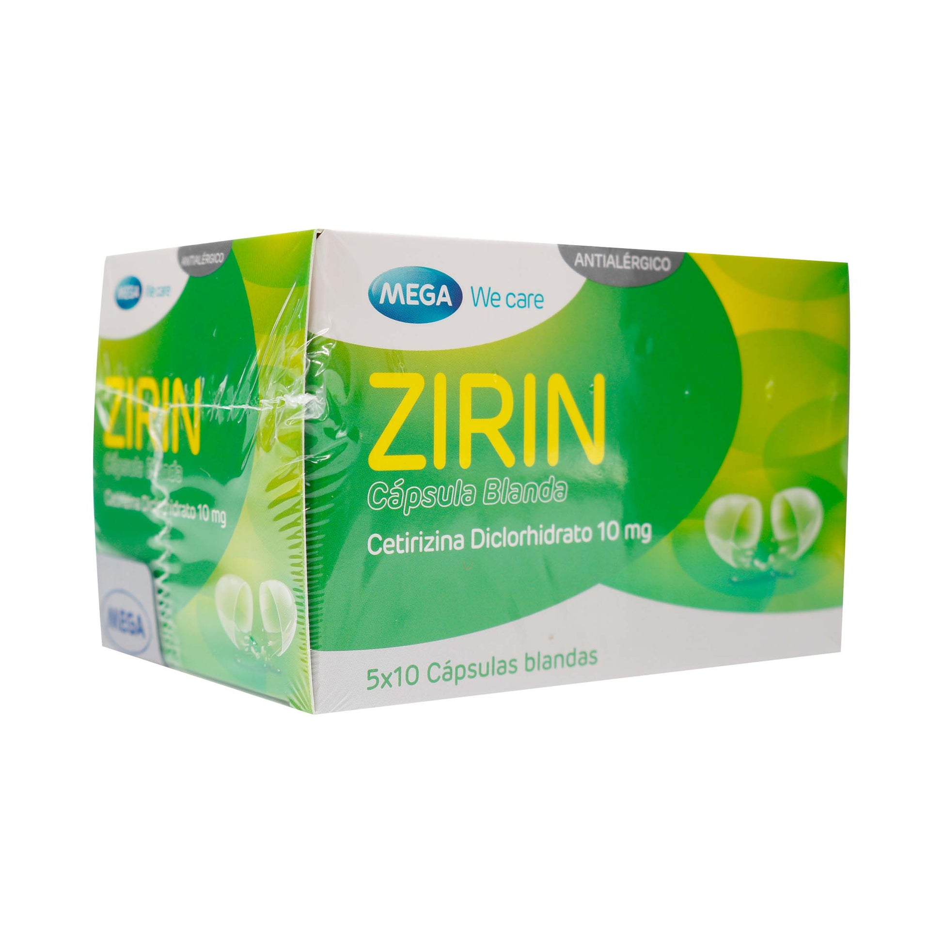 Mega We Care Zirin 50 Cápsula Blandas (sav)
