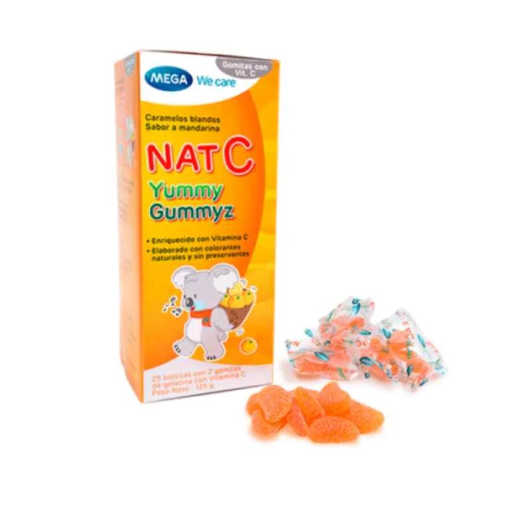 Nat C gOMITAS Vitamina C 50 Unidades (sav)