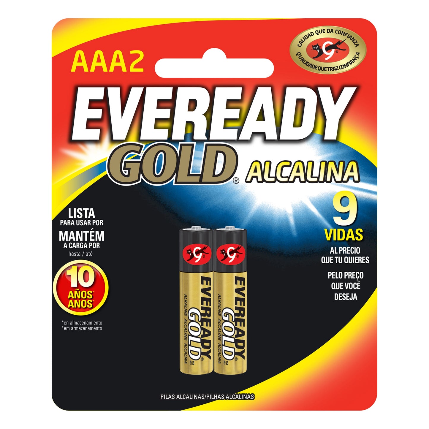 Pila Eveready gOLD Alkalina Aaa 2 Uds