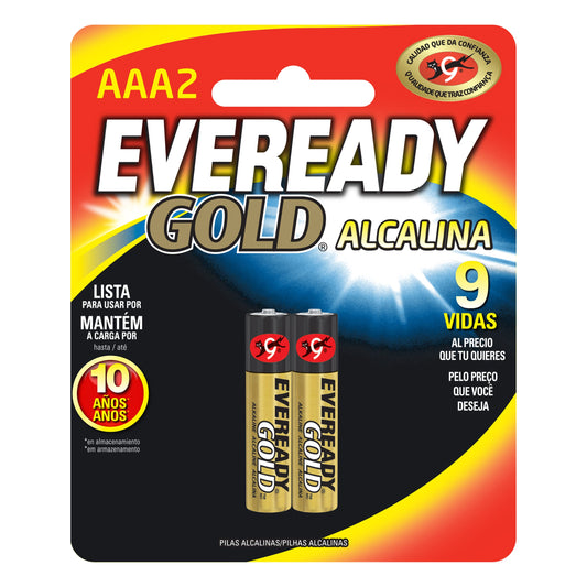 Pila Eveready gOLD Alkalina Aaa 2 Uds