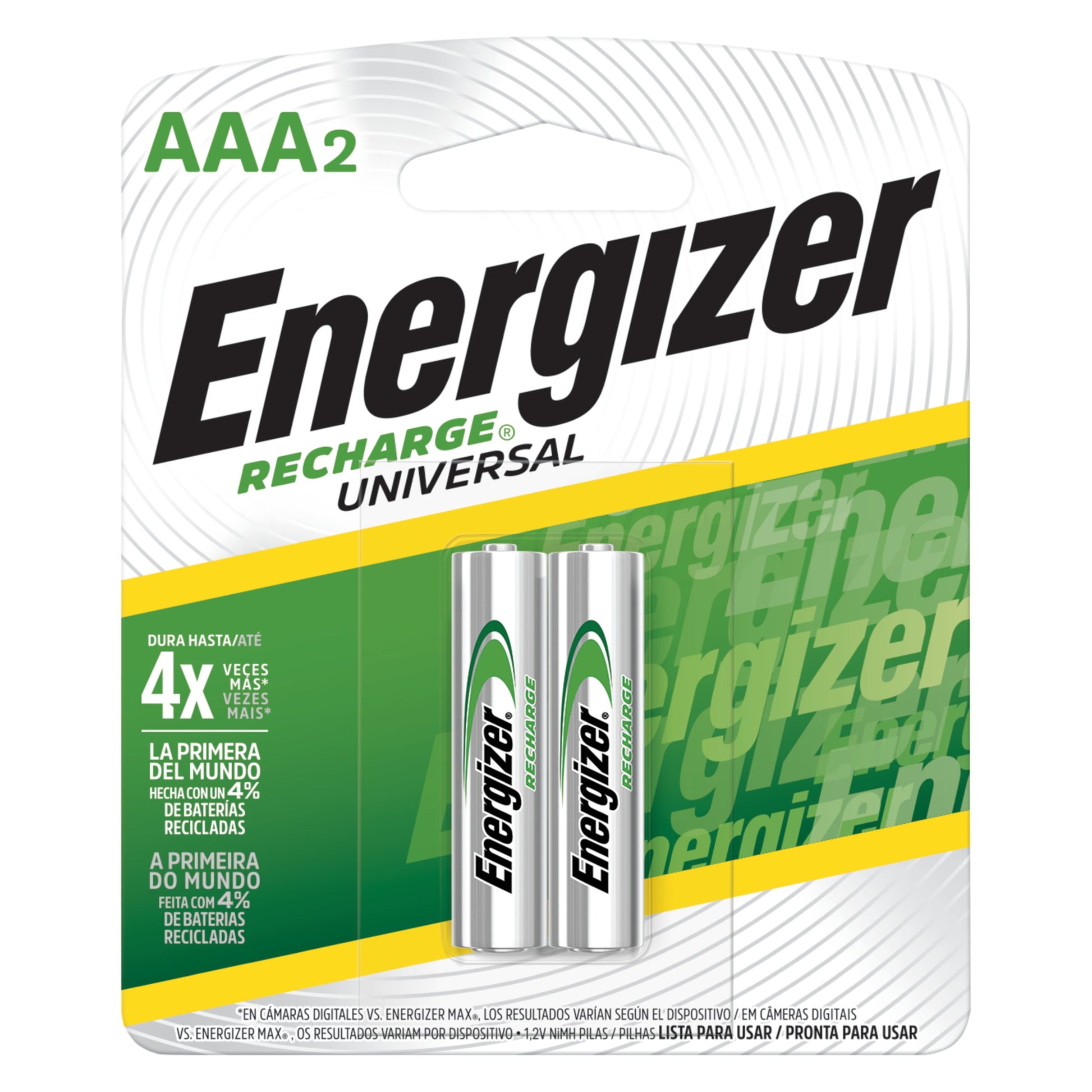 Pila Energizer Recargable Aaa 2 Uds