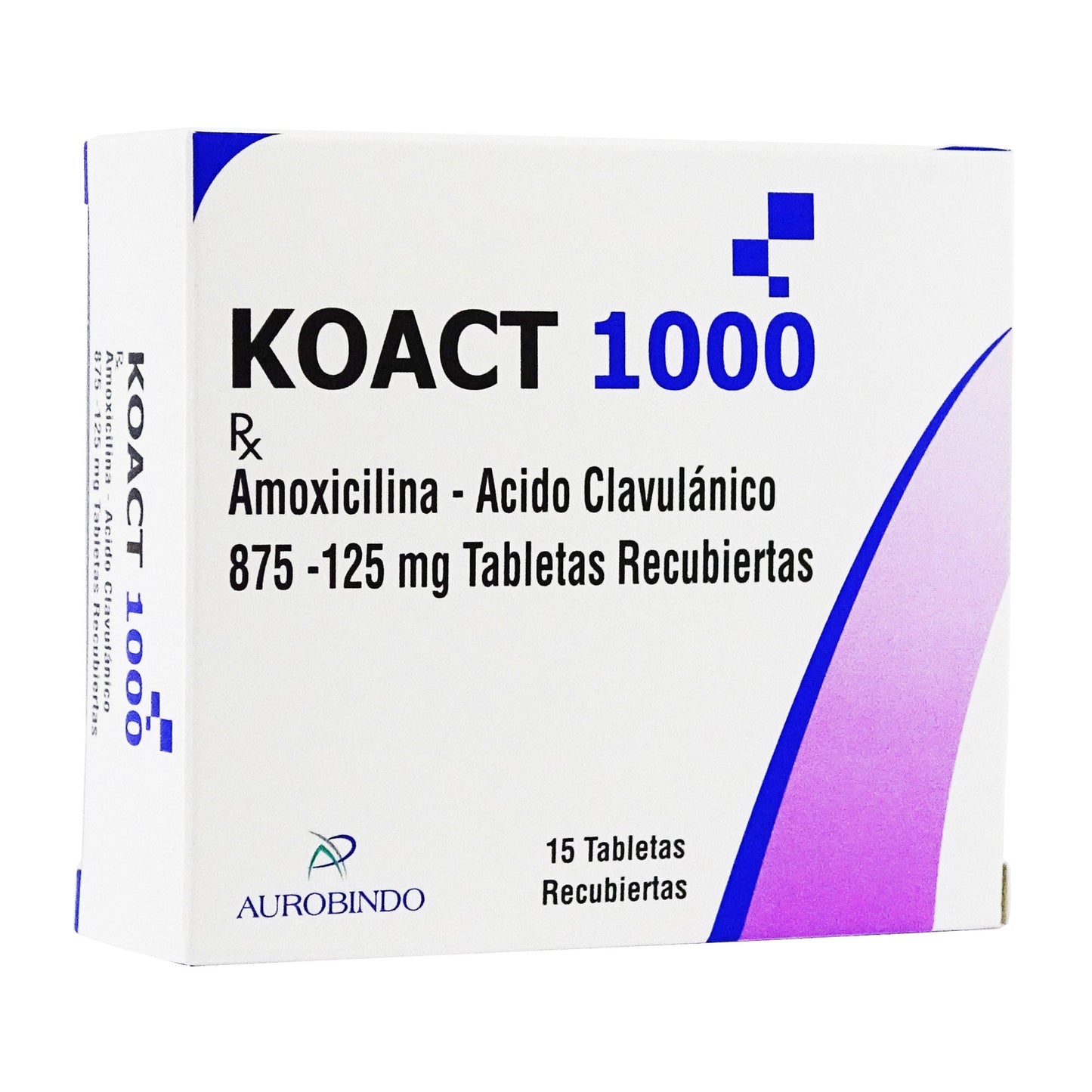 Koact 1000 Amox-acid 875-125mg X 15 Tableta
