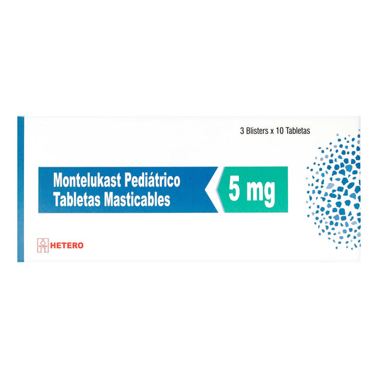 Montelukast 5 mg X 30 Tableta Hetero