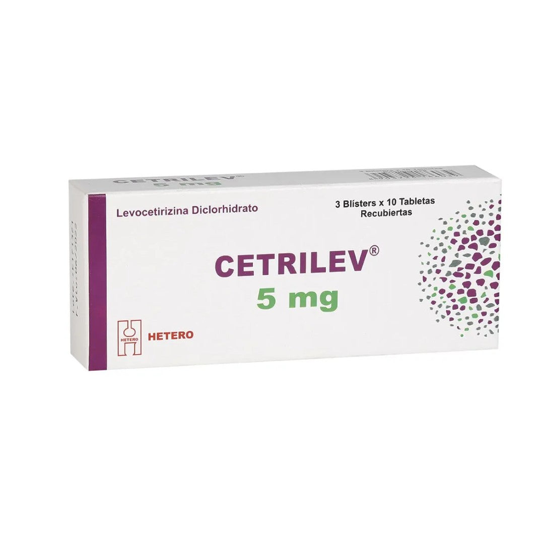 Cetrilev Levocetirizina 5 mg X 30