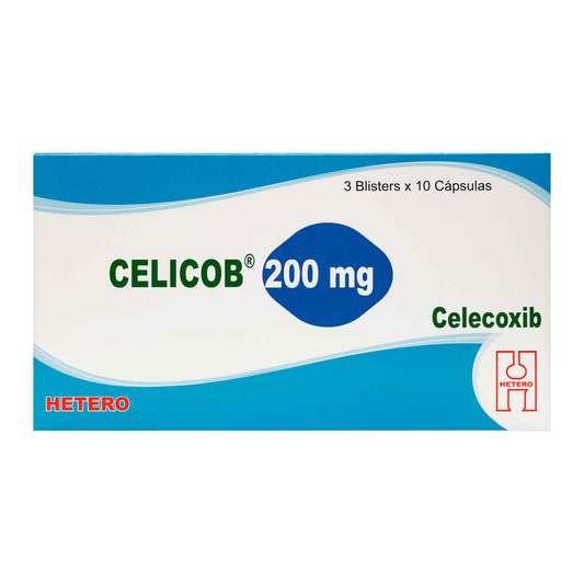 Celicob Celecoxib 200 mg X 30 Cápsula Hetero