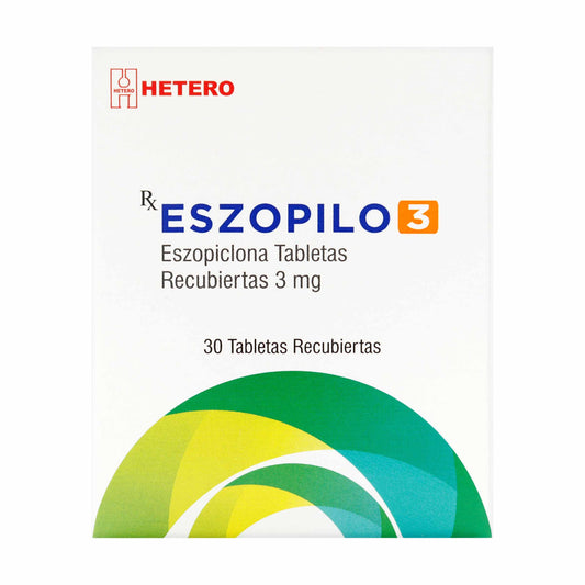 Eszopilo 3 Eszopiclona 3mg X 30 Tableta Hete