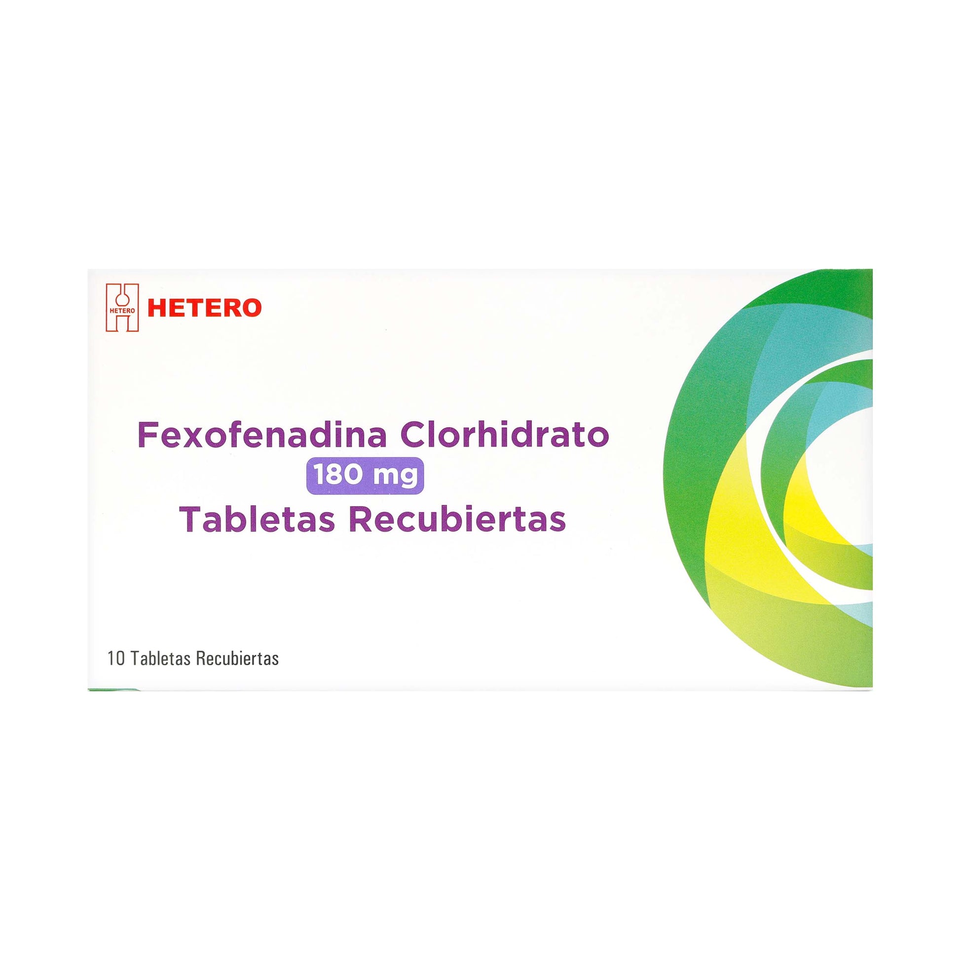 Fexofenadina 180 mg X 10 Tableta Hetero