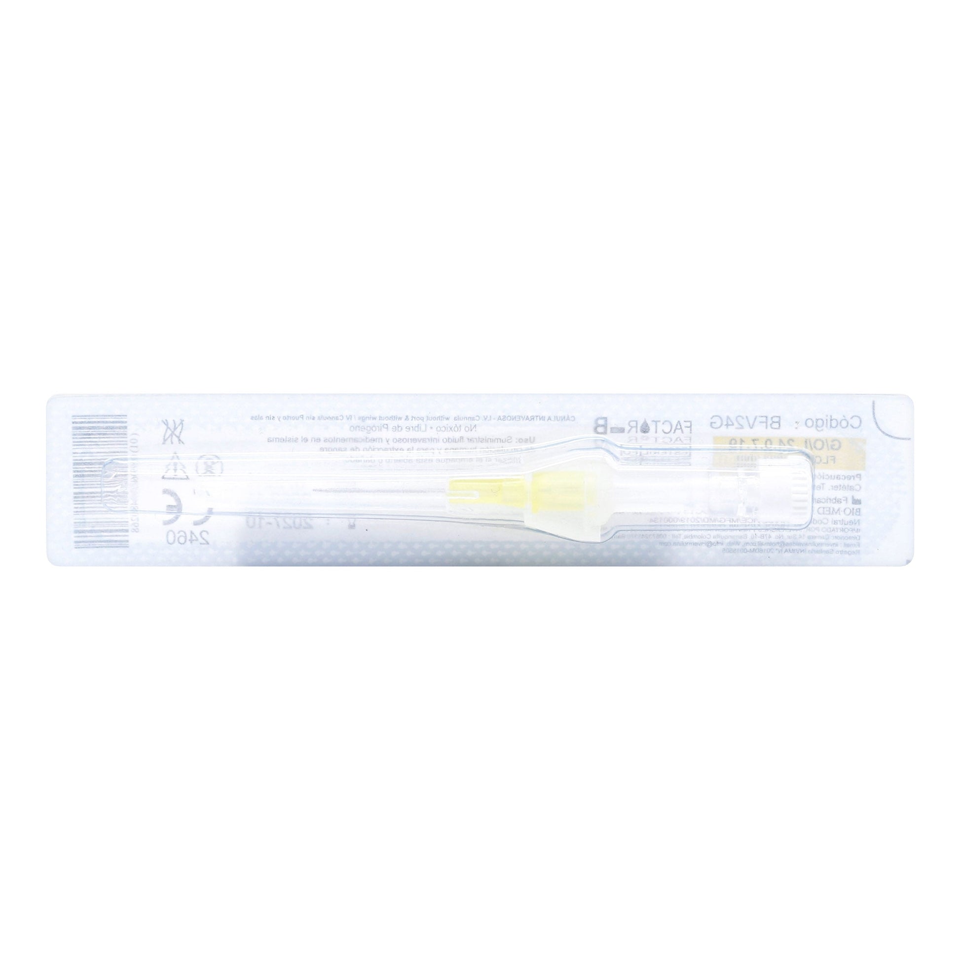 Cateter Canula Intravenoso 24g Unidad Icom