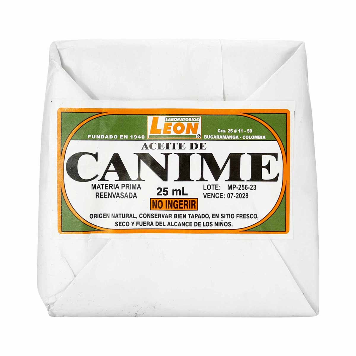 Aceite De Canime 25 ML 12 Und Leon
