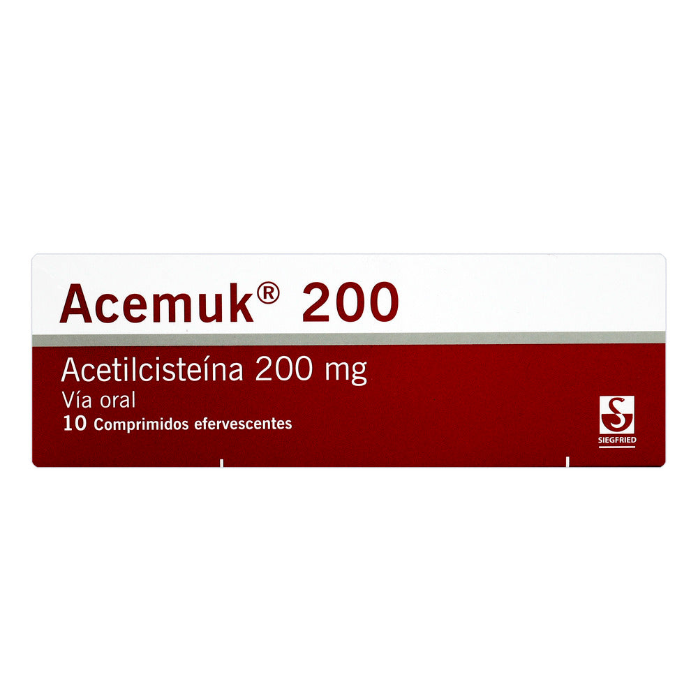 Acemuk 200 MG 10 TAB Efervecentes