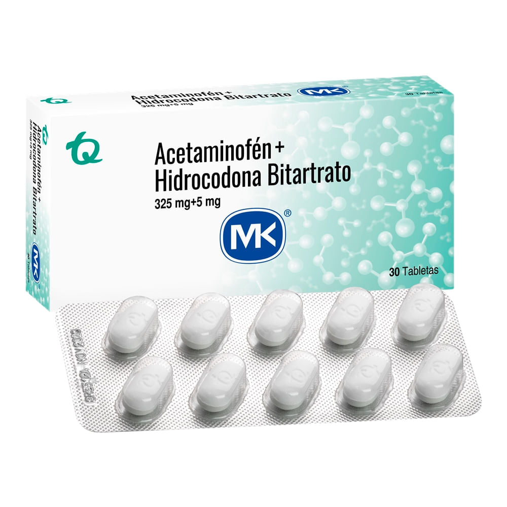 Aceta.325MG+Hidroc. Bitart.5MG 30Tabs Mk