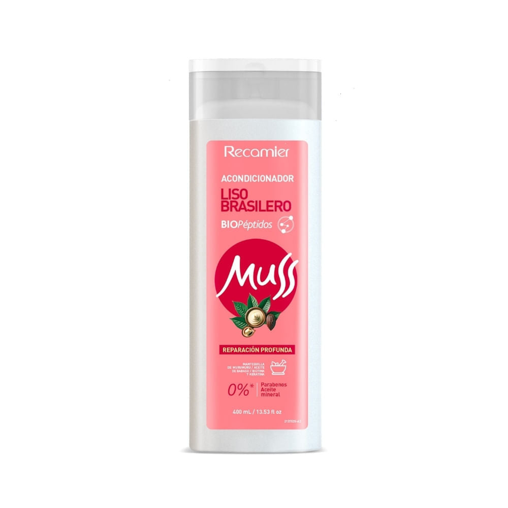 Acondicionador Muss 3D Lisos Muru Muru Oil 400 Mililitros