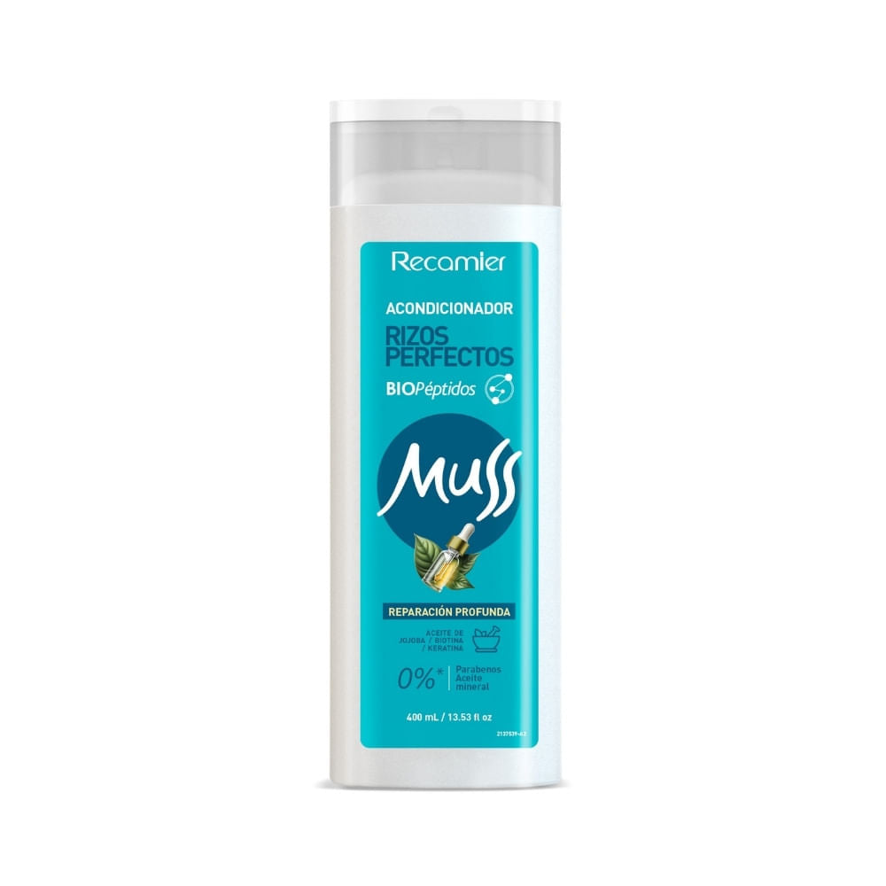 Acondicionador Muss 3D Rizos Jojoba Oil 400 Mililitros