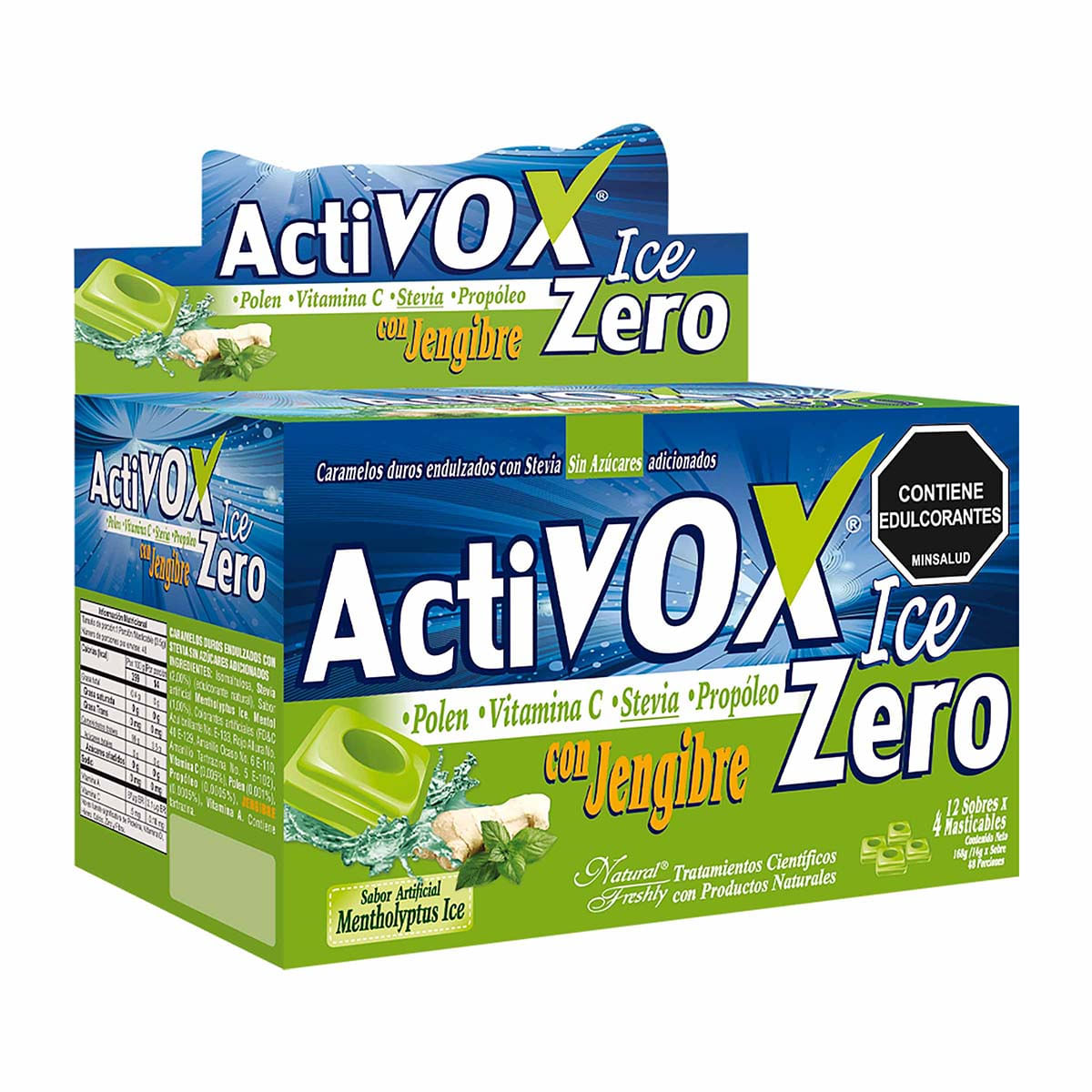 Activox Zero Jengibre Mentholyptu 12 Sbs