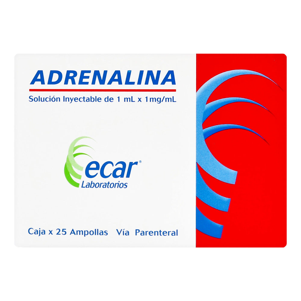 Adrenalina 1 ML 25 Ampollas Ec