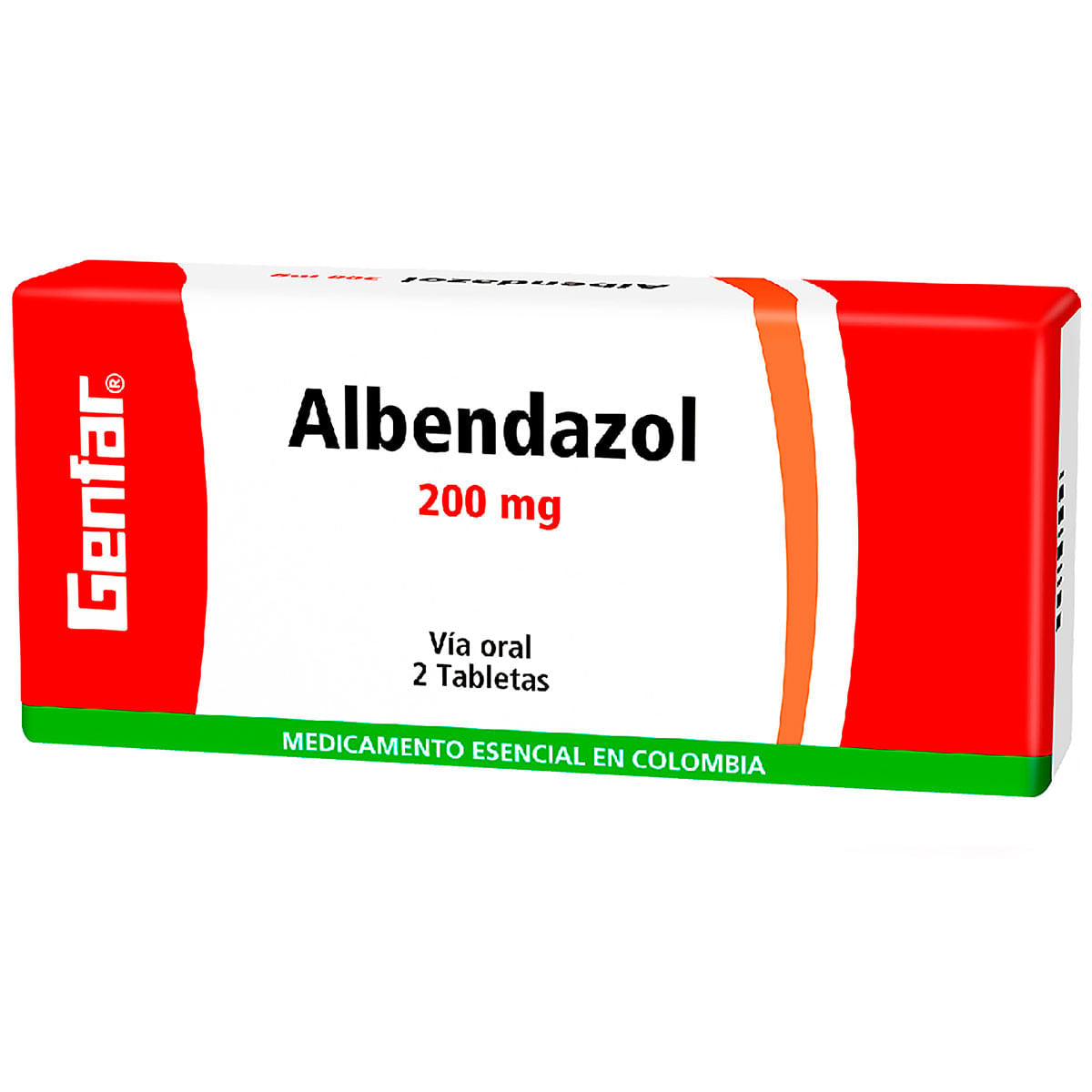 Albendazol 200 Miligramos 2 Tabletas Gf