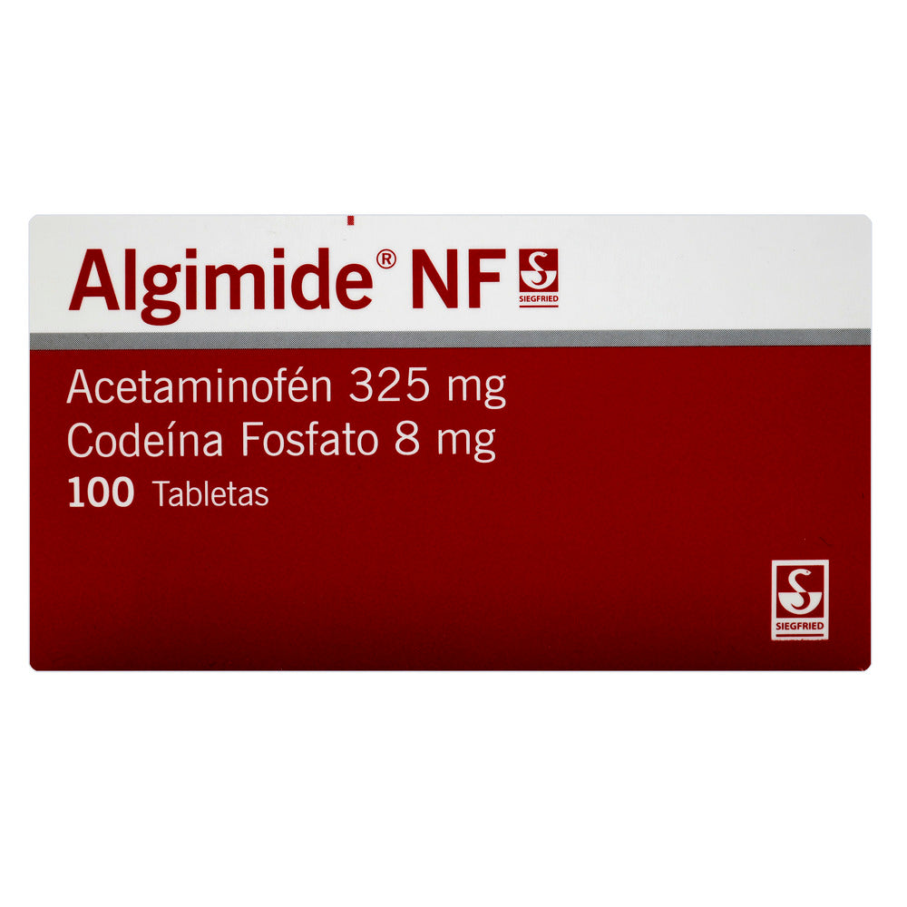 Algimide Nf 325/8 MG 100 Tbs Acetam/Code