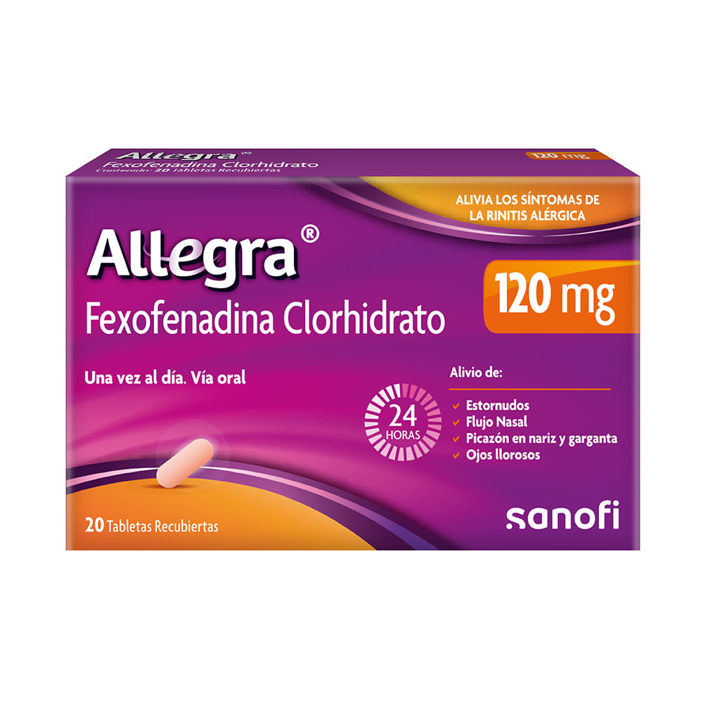 Allegra 120 MG 20 Tabletas