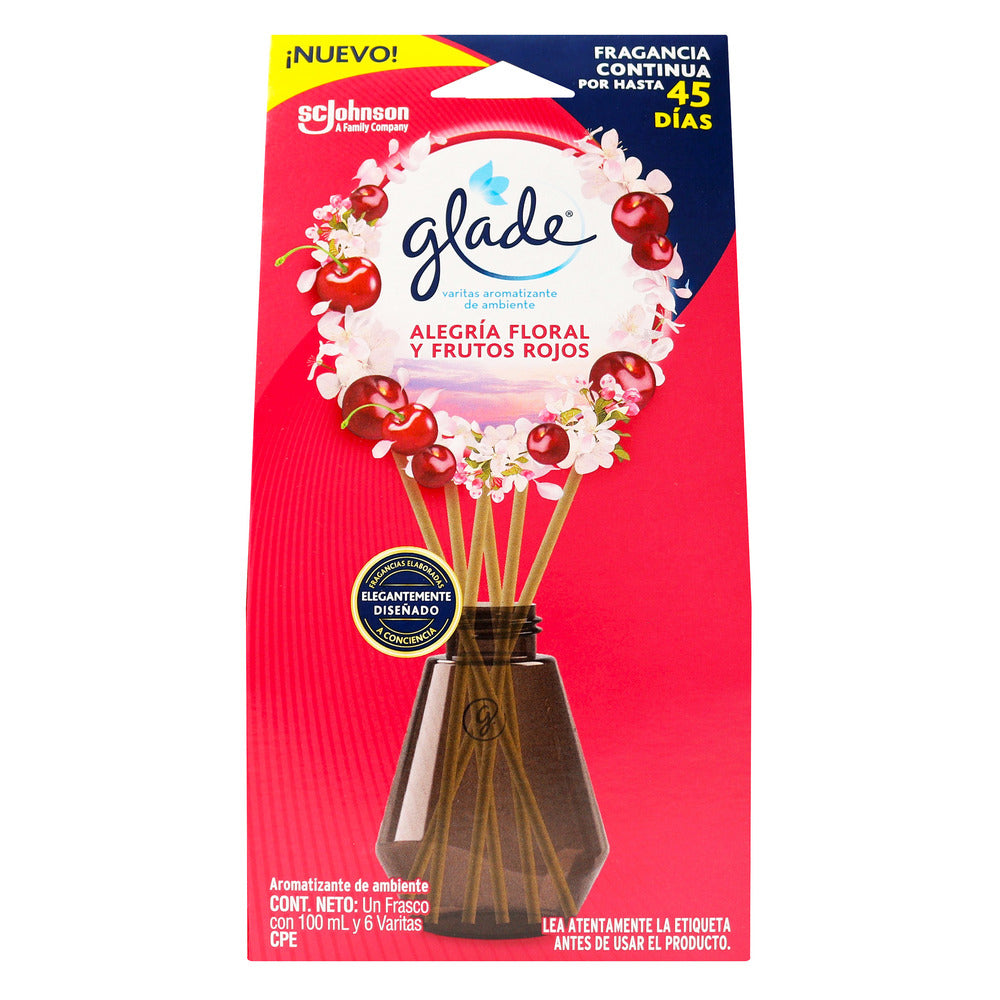Amb. Glade Aleg Frut Roj 100ML X 6 Varit