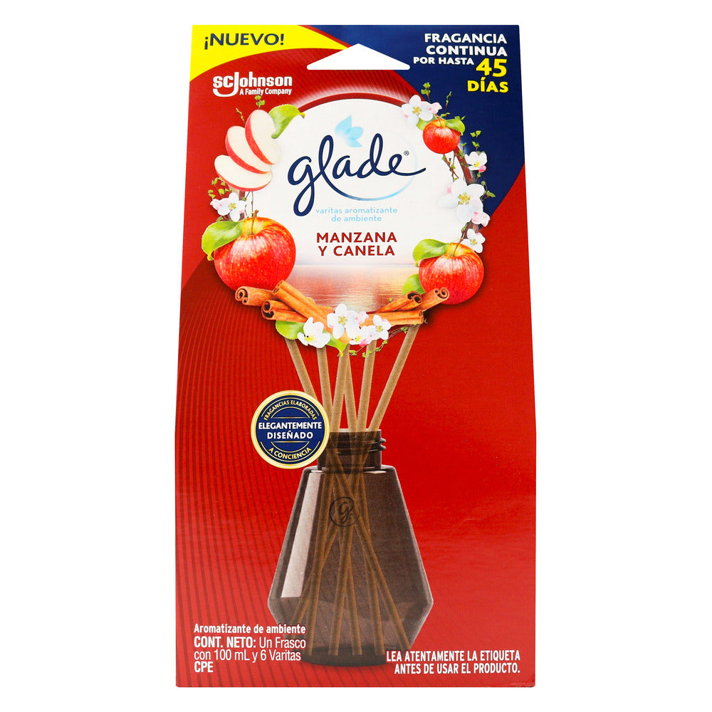 Amb. Glade Manz Canel 100ML X 6 Varitas