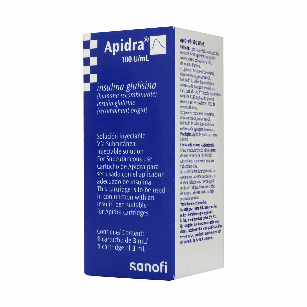 Apidra 100U Vial 3ML