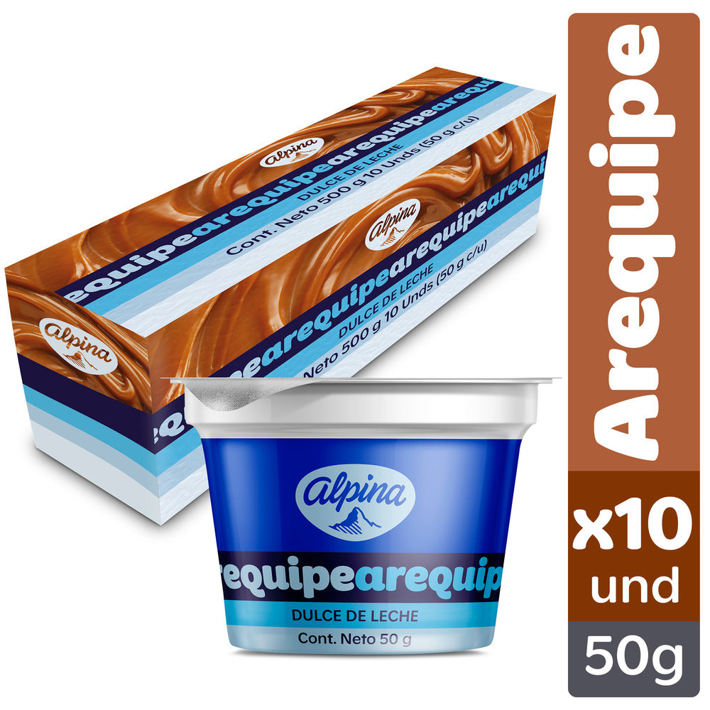 Arequipe Alpina Arequipito 50 Gr 10Und