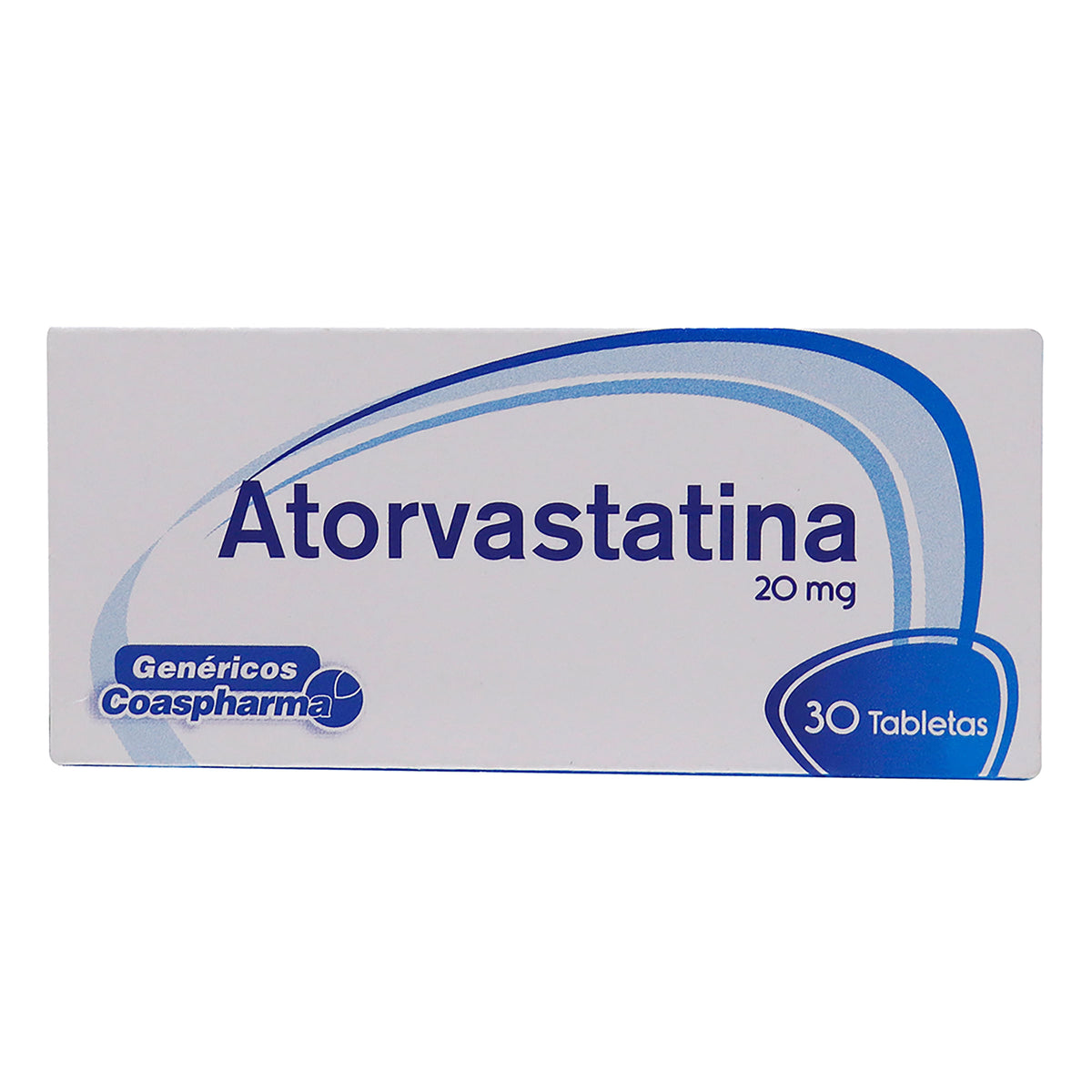 Atorvastatina 20 Miligramos Por 30 Tabletas Coaspharma