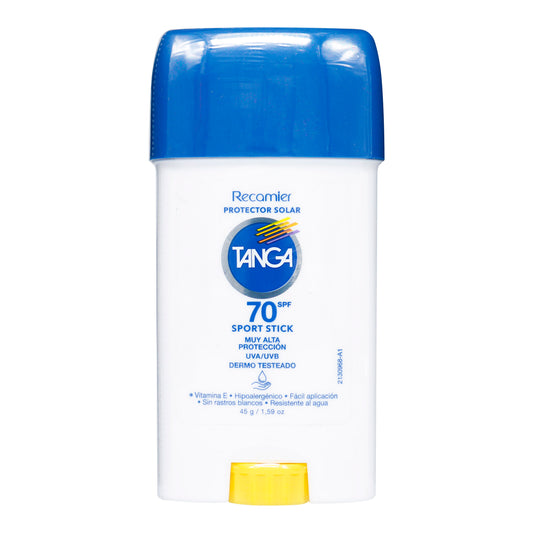 Bloqueador Tanga SPF 70 Barra Corporal Facial 45 Gramos